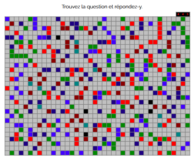 Exemple d'énigme des puzzles de la Défense belge