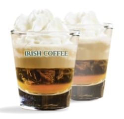 Deux verres d'Irish Coffee