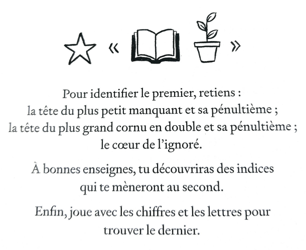 Exemple d'énigme de Mysteriosa