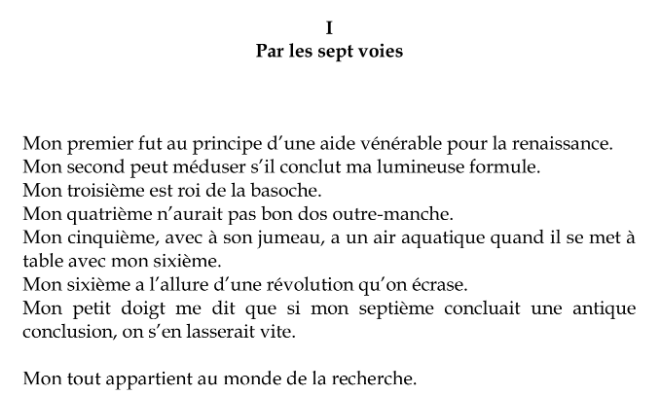 Exemple d'énigme de Normandie - un trésor à conquérir